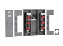 Square D MP66125 600 Amp w/6 Gang Position 125A Meter Pak OH/UG EUSERC MP66-125