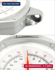 Precision Hanging Scale 440lbs 200kg Capacity Dual Unit Heavy Duty Hook Max Uses