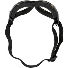 Red Baron Motorcycle Aviator Goggles Black Padded Frame with Anti-fog Clear Lens