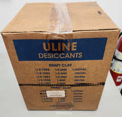 Uline Tyvek Bag Clay Desiccants – Unit Size 1⁄3, 5 Gallon Pail S-5164 700/pail