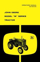 John Deere Model M Series Tractor Operators Manual