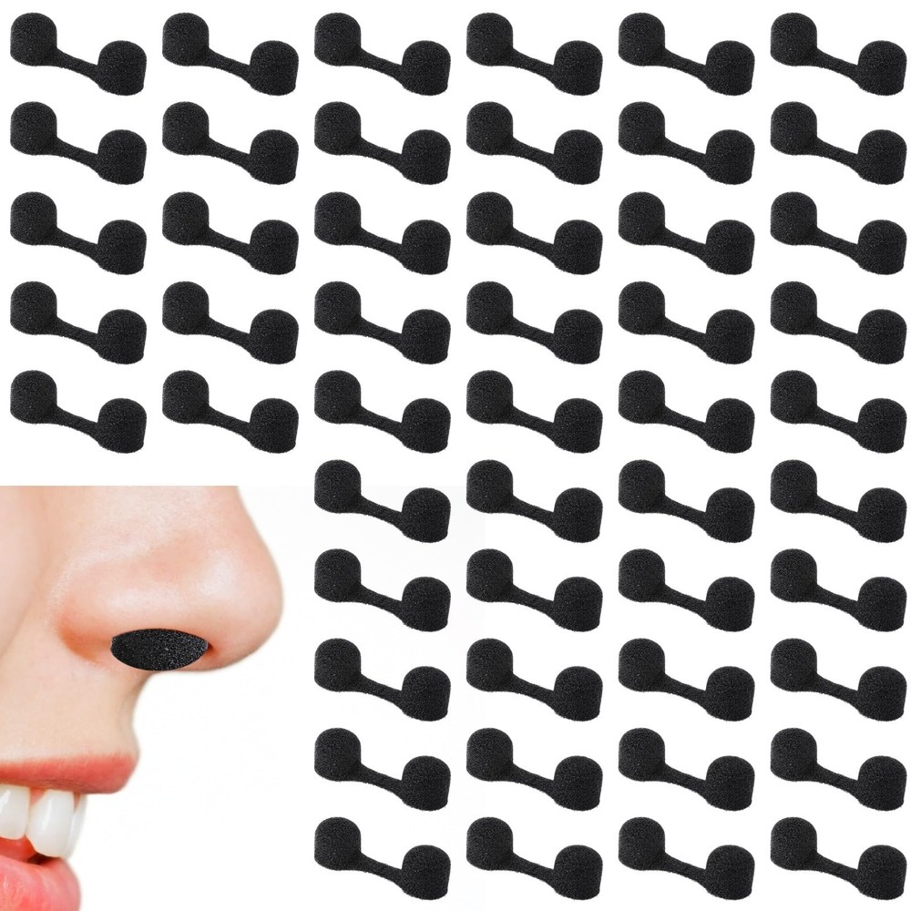 100 Pieces Nose Plug Filter Disposable Nose Dust Filters Nostril Filters Spray