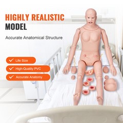 VEVOR Male/Female Manikin Model Anatomical Nursing Training Patient Care Teach