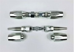 2 Hydraulic Hose Repair Kits – 1/4 ID 2-Wire Hose Reusable Field Repair Fitting