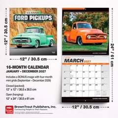 Classic Ford Pickups OFFICIAL | 2027 12×24″ (Hanging) Wall Calendar