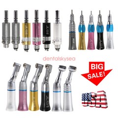 Slow Speed Dental Handpiece straight Nosecone/contra angle/ air motor fits NSK