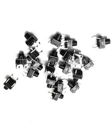 100PCS 6x6x5mm DIP Through-Hole 4pin Tactile Push Button Switch Momentary