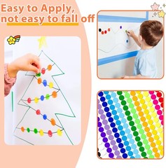 4500 Pcs Small Colored Dot Stickers 1/4 inch – Round inch, 0.25 Inch