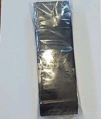100 New Glossy Black Mylar Resealable Bag Food Grade 5″ X 3.5″