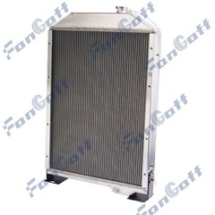 3~Rows Radiator For John Deere 4050 4055 4250 4255 4450 4455 # RE38664 RE21893.