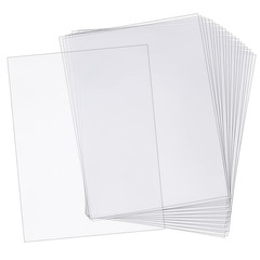 20 Pcs Clear PVC Plastic Sheets 8.25×11.75 Inch for Crafts and Displays