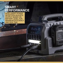 Klutch Cordless Welder Kit, KLiQ 20V, 200 Amps, 4-Pack 8.0Ah Batteries,