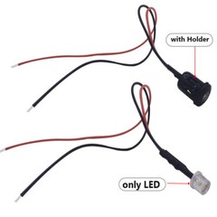 12-24V 3mm 5mm Pre Wired Flat Top LED lights Emitting Diode White Red Green RGB