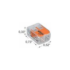 Wago 221 Series Lever-Nut Connector Multi-Wire Compact Splicing Terminal Block
