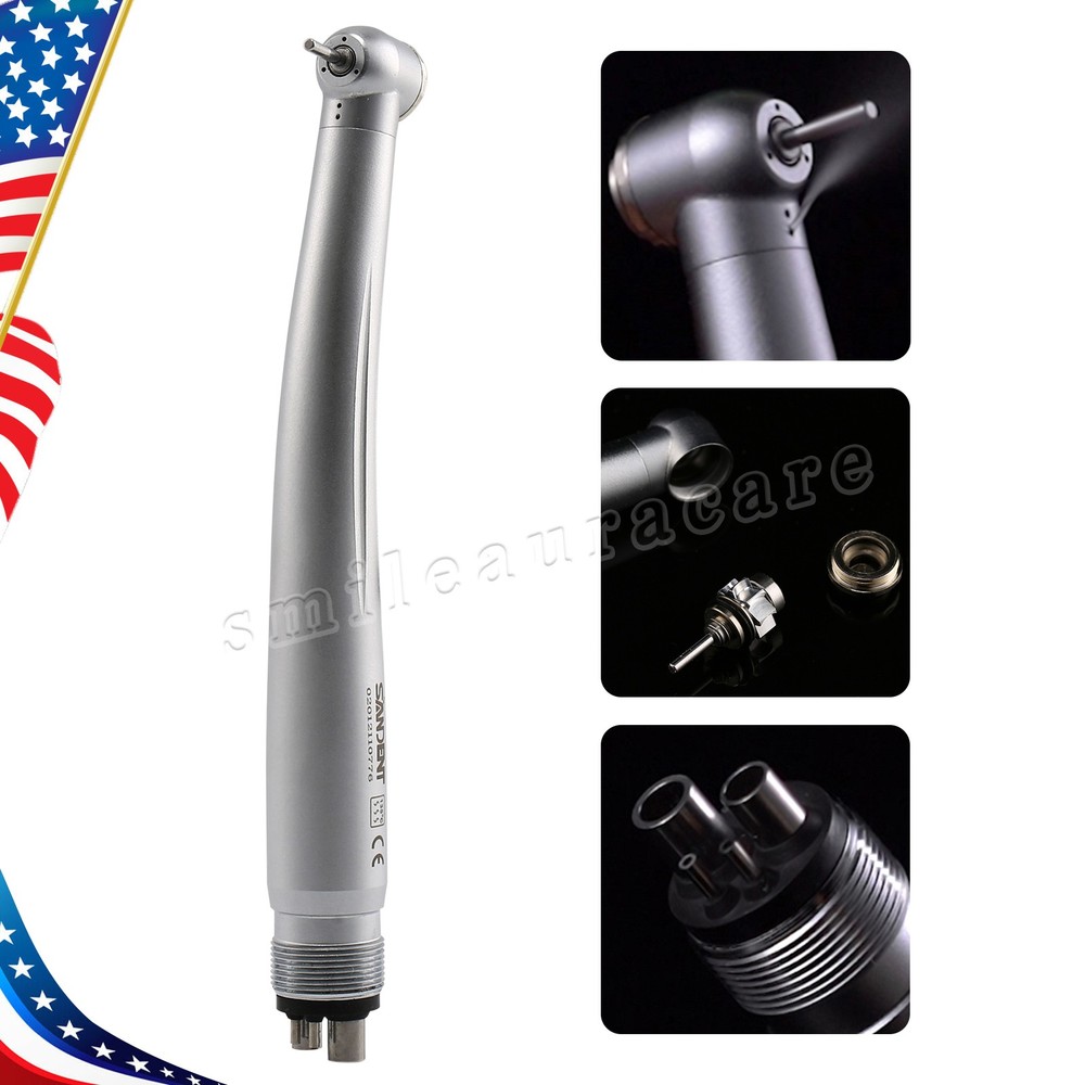 4Hole High Speed Handpiece Single Spray Clean Head System Push Button Chuck