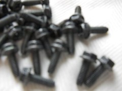 Hex Flange Head Bolts M6 6mm X 1.00 Coarse X 15mm Thread “Lot of 25 Bolts”