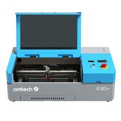 OMTech 45W K40+ CO2 Laser Engraver Marker 8x12in Desktop Machine W/ Rotary Axis