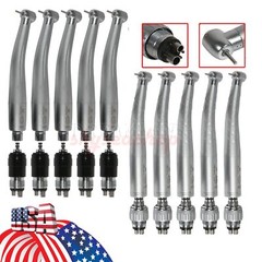 1-5 YABANGBANG Dental High Speed Handpiece + 4 Hole Quick Coupler 360° / Rotor