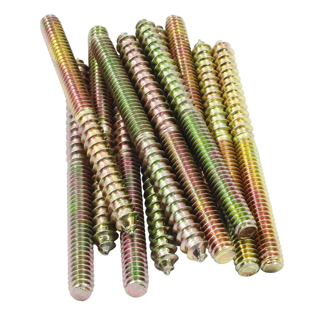 Biaungdo 1/4-20 x 3 Inch Hanger Bolts, 12 Pcs Self-Tapping Screw Hanger Bolts…