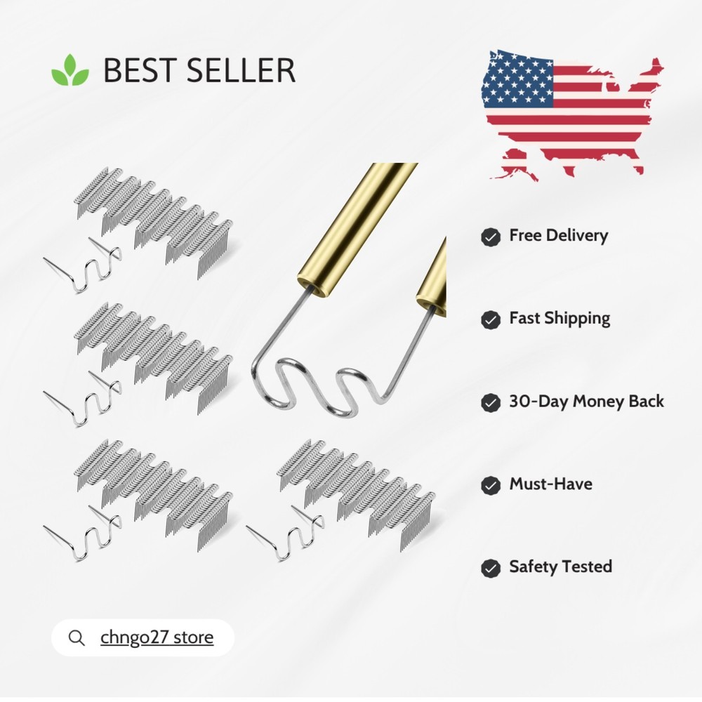 User-Friendly 1000PCS 0.8mm Hot Staples for Quick and Reliable Plastic Repairs
