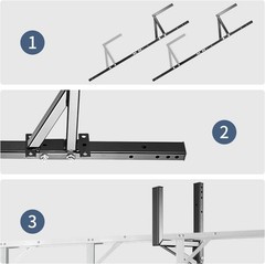 Colinktool Trailer Ladder Rack,Adjustable Trailer Ladder Rack Fit for Enclose…