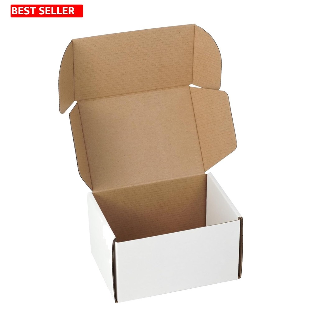 7x5x4 Inch Shipping Boxes Set of 2 – Ideal for Mailing and Branding Projects