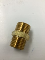 QTY 4 LASCO 17-8649 1/2-Inch Male Pipe Thread Brass Hex Nipple