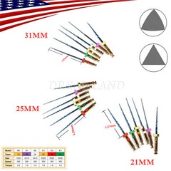 Dental Endo Rotary Files X-Pro Gold Taper NITI Root Canal Files 21/25/31MM 6Pcs