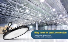 UFO LED High Bay Light 300W Industrial Commercial Factory Garage Light 90-277V