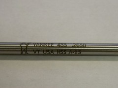 Hertel Chucking Reamer: 0.2650" Dia, 6" OAL, 1-1/2" Flute Length