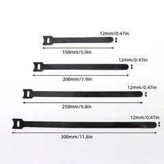 Reusable 10-100Pcs Hook and Loop Cable Ties Fastening Organizer DIY Cord Straps●