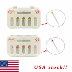 5 packs Dental Fiber Post Quartz Screw Teeth Red Yellow colour Resin posts