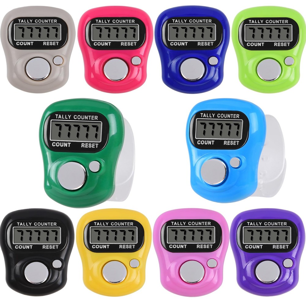Electronic Tally Counter – 10 Pack Digital Clicker with 5-Digit LCD Display