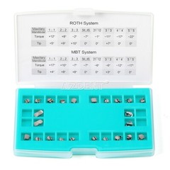 Dental Orthodontic Self-Ligating Brackets Ceramic Braces Roth MBT 022 Hooks 345