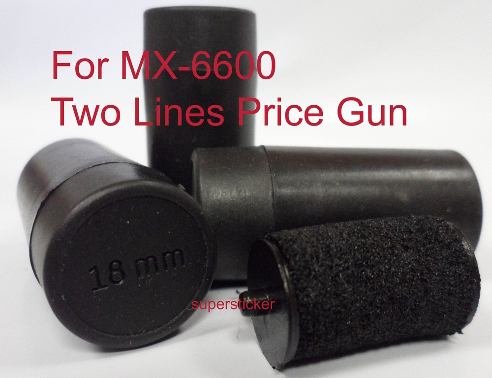 3 Price Gun labeler labeller refill Ink rolls for mx 6600 18mm