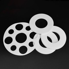PTFE White Flexible Sheet 1mm 1.5mm 2mm 3mm 4mm 5mm 6mm Thick 250mm / 500mm Size
