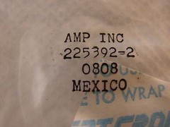 AMP 225392-2 Connector RF/ Coaxial Connector N-Type 50 Ohm Crimp Gold Mount