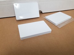 10 Blank White PVC Cards, CR80.30 Mil, High Quality for Color and UV Printing