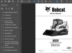 BOBCAT T590 COMPACT TRACK LOADER OPERATORS SERVICE REPAIR SHOP MANUAL PDF USB