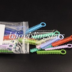 1040 Pcs Dental Orthodontic Elastic Braces Rubber Bands Ligature Ties 37 Colors