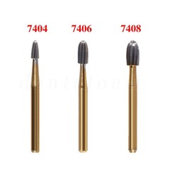 Dental Tungsten Carbide Bur Trimming&Finishing Egg Football FG 7404 7406 7408 DL