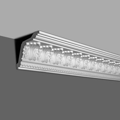 Outwater White Polyurethane Crown Moulding Trim (2 Pack)