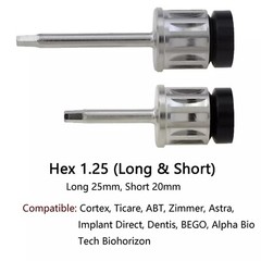 Universal Implant Drivers Kit Prosthetic Hex Screwdrivers Locator Manual Adapter