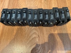 (Lot Of 13) Eaton/Cutler-Hammer BR120 C120 20 Amp Circuit Breakers