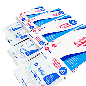 Sterilization Pouches, Dynarex, 3.5″ x 5.25″, 200/Box, 4461