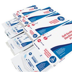 Sterilization Pouches, Dynarex, 3.5″ x 5.25″, 200/Box, 4461