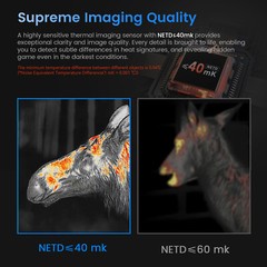 Thermal Monocular AI 384×288 12um 60Hz 5 Display Modes Thermal Scope for Hunting