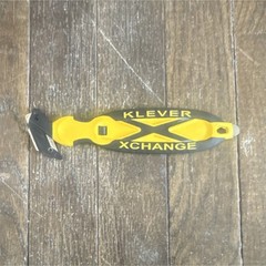 Klever Xchange Box Cutter Safety Cutter Yellow Black (x100)