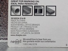 Sharpie Pro Fine Tip Permanent Marker 4 Pack Marks on Wood, Metal, PVC, Concrete