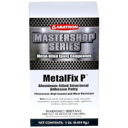 Abatron Mbnd#K Putty, 1 Lb Container Size, Pail, Metalfix P, Gray